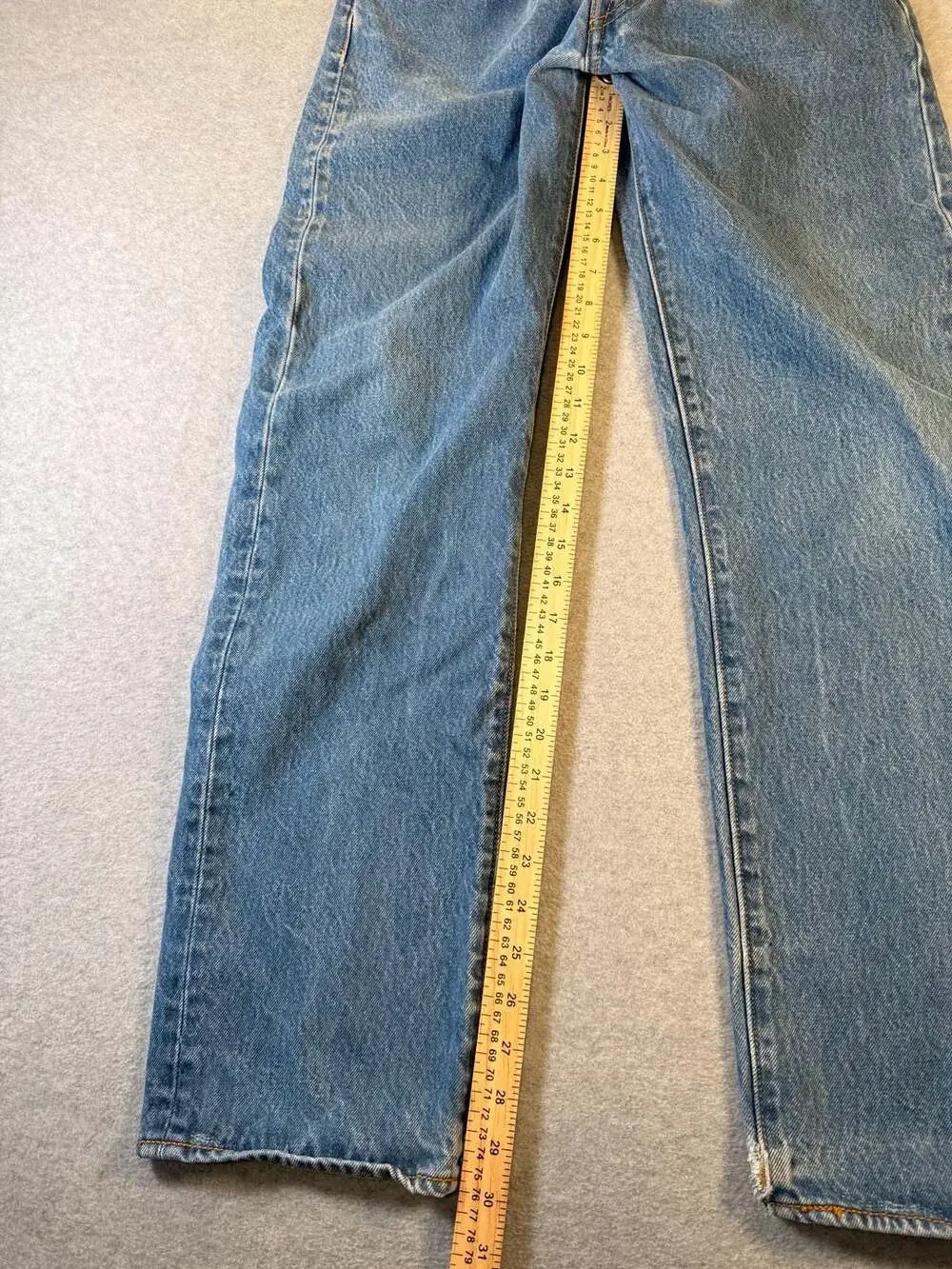 Levi's 501 Button Fly Straight Leg Jeans Light Wash